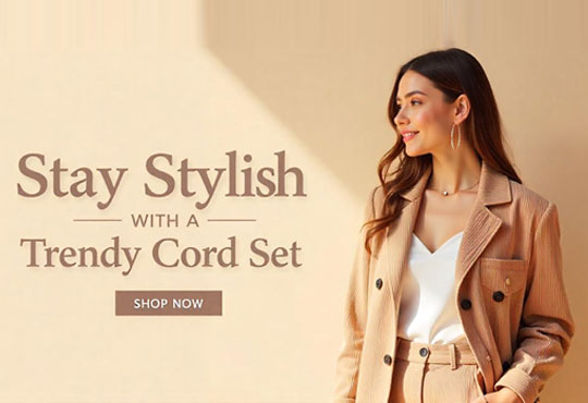 Stay Stylish with a Trendy Cord Set for Women